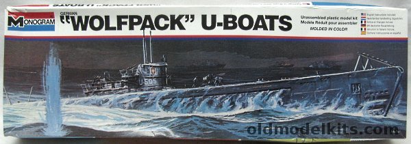 Monogram 1/209 Wolfpack U-505 Type IX U-Boat, 3102 plastic model kit